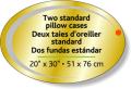 Étiquettes formes standard en rouleau sur papier d'aluminium doré luisant - Ovale (2" x 3") Impression flexographique