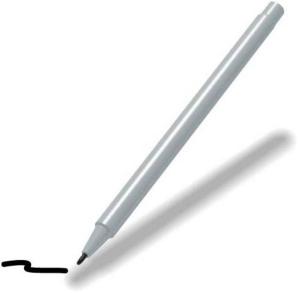 Damp-Erase Pens with White Barrel & Cap / black ink. Non-imprinted