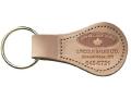Natural Leather Large Teardrop 2 Sided Sewn Key Tag (1 5/8"x2 1/2")