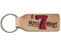 Large Rectangle Natural Leather Glued 2 Sided Key Tags (1 1/2"x3 5/8")