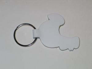 Top Grain Leather Chicken Shaped Animal Collection Key Chain